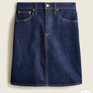 Denim mini skirt in indigo rinse
